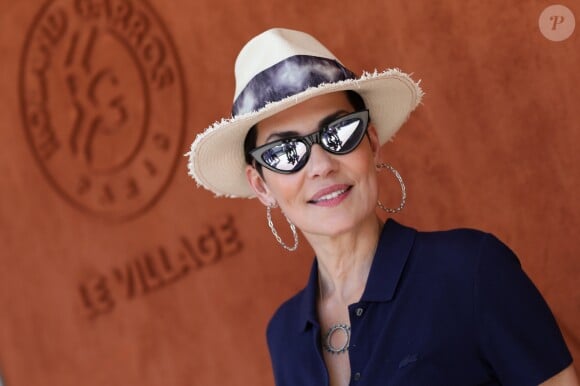 Cristina Cordula au village lors des internationaux de tennis de Roland Garros à Paris, France, le 2 juin 2019. © Jacovides-Moreau/Bestimage