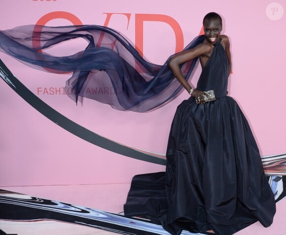 Alek Wek assiste aux CFDA Fashion Awards 2019 à New York, le 3 juin 2019.