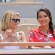 Sylvie Tellier et Vaimalama Chaves (Miss France 2019) dans les tribunes lors des internationaux de tennis de Roland-Garros à Paris, France, le 4 juin 2019. © Jacovides-Moreau/Bestimage