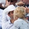 Elodie Gossuin et son mari Bertrand Lacherie dans les tribunes lors des internationaux de tennis de Roland-Garros à Paris, France, le 4 juin 2019. © Jacovides-Moreau/Bestimage