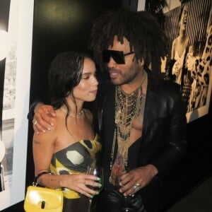 Exclusif - Lenny Kravitz et sa fille Zoe Kravitz au Skylight Modern space à New York, le 28 septembre 2018.