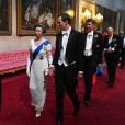 La princesse Anne et Jared Kushner au palais de Buckingham le 3 juin 2019 pour le dîner de gala donné par la reine Elizabeth II en l'honneur de la visite officielle du président américain Donald Trump et son épouse Melania.
