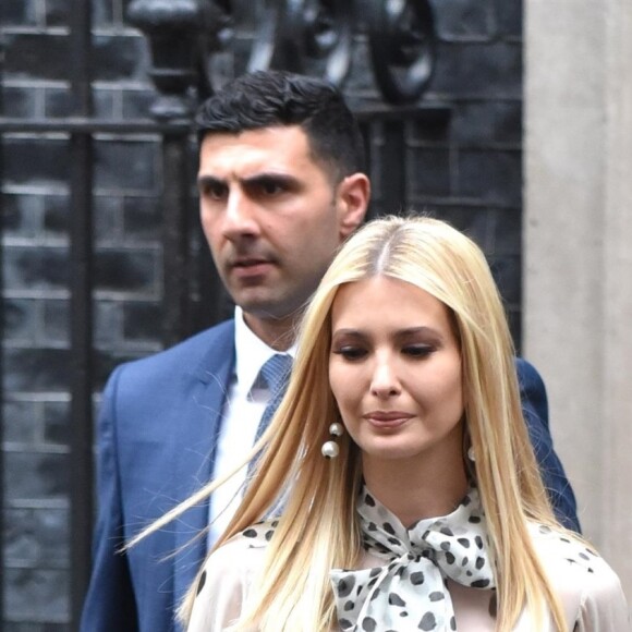 Ivanka Trump - Le Président des Etats-Unis D. Trump et sa femme reçus par T. May et son mari au 10 Downing Street à Londres, le 4 juin 2019.