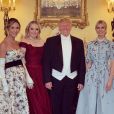 Donald Trump et ses filles au palais de Buckingham, le 3 juin 2019.