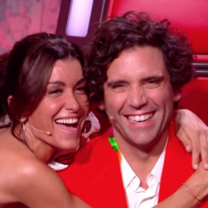 Jenifer et Mika pour la finale de "The Voice 8" sur TF1, le 6 juin 2019.