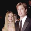 Jennifer Aniston et Brad Pitt à la soirée Vanity Fair, à Los Angeles, le 27 mars 2000