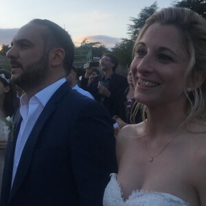 Image du mariage de François-Xavier Demaison et Anaïs Tihay, le 7 juin 2019, partagée par Elsa Zylberstein dans sa story Instagram.