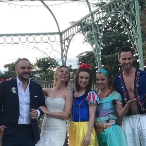 Image du mariage de François-Xavier Demaison et Anaïs Tihay, le 7 juin 2019, partagée par Elsa Zylberstein dans sa story Instagram.