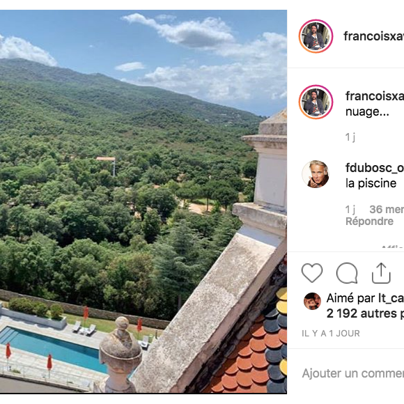 François-Xavier Demaison et Anaïs Tihay se sont mariés le 7 juin 2019 dans les Pyrénées-Orientales, unis à la mairie de Perpignan avant de célébrer leurs noces au château de Valmy à Argelès-sur-Mer. Image Instagram.