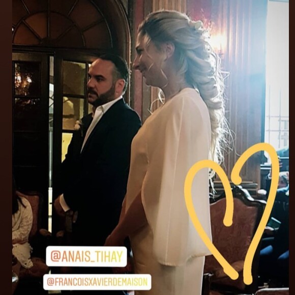 Image du mariage de François-Xavier Demaison et Anaïs Tihay, le 7 juin 2019 au château de Valmy à Argelès-sur-Mer, partagée par FXD en personne via Instagram.