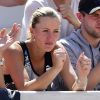 Kristina Mladenovic, la compagne de Dominic Thiem, assiste au match de son chéri à Roland Garros. Paris, France, le 6 juin 2019.
