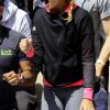 Kristina Mladenovic, la compagne de Dominic Thiem, assiste au match de son chéri face à Novak Djokovic à Roland Garros. Paris, France, le 8 juin 2019. © Jacovides / Moreau/Bestimage