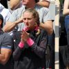Kristina Mladenovic, la compagne de Dominic Thiem, assiste au match de son chéri face à Novak Djokovic à Roland Garros. Paris, France, le 8 juin 2019. © Jacovides / Moreau/Bestimage
