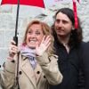 Lara Fabian et son mari Gabriel Di Giorgio assistent à la ducasse de Mons en Belgique, le 22 mai 2016
