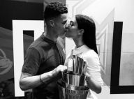 Cristiano Ronaldo champion : baiser de la victoire avec Georgina
