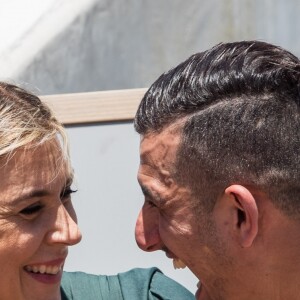 Marion Bartoli et son nouveau compagnon le joueur de football belge Yahya Boumediene dans les tribunes lors des internationaux de tennis de Roland Garros à Paris, France, le 2 juin 2019. © Jacovides-Moreau/Bestimage