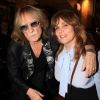 Exclusif - Le chanteur Christophe et Emmanuelle Seigner - Le Prix Le Vaudeville 2019 (ancien prix de la Coupole) est remis à Chantal Thomas pour "East Village Blues" (Seuil) à la brasserie Vaudeville à Paris, le 12 juin 2019. © Philippe Baldini/Bestimage
