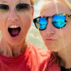 Alexandra Lamy lors de vacances en Camargue avec sa soeur Audrey. Instagram, juin 2019.