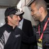 Tony Parker et Patrick Dempsey dans les paddocks lors des 24 heures du Mans 2019 le 15 juin 2019. © Cyril Moreau / Bestimage