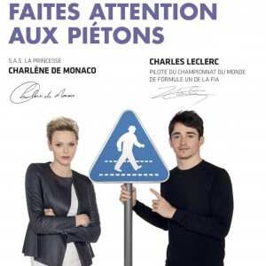La princesse Charlène, associée au pilote monégasque Charles Leclerc, s'est engagée dans la campagne de sensibilisation à la sécurité routière baptisée 3500lives.
