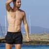 Exclusif - Luca Zidane a été aperçu avec des amis en train de jouer au football sur une plage à Ibiza en Espagne, le 14 juin 2019.