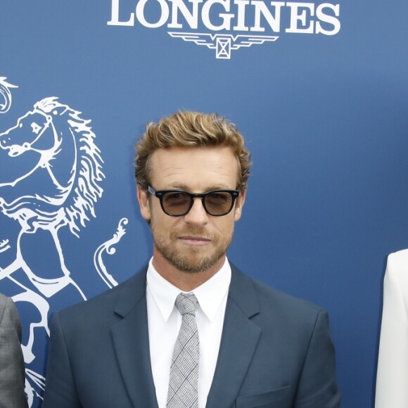 Edouard de Rothschild, Simon Baker, Irene Salvador - Prix de Diane Longines 2019 à l'hippodrome de Chantilly, Le 16 Juin 2019. © Marc Ausset-Lacroix/Bestimage