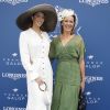 Iris Mittenaere et sa mère Laurence Druart au Prix de Diane Longines à l'hippodrome de Chantilly, le 16 juin 2019. © Marc Ausset-Lacroix/Bestimage