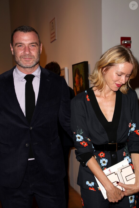 Naomi Watts et son ex-mari Liev Schreiber aux enchères "Take Home a Nude" à New York City, New York, Etats-Unis, le 9 octobre 2018. © Sonia Moskowitz/Globe Photos/Zuma Press/Bestimage