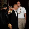 Semi-exclusif - Christian Louboutin, Mika (Michael Holbrook Penniman Jr.) lors de la soirée "Loubicircus - A Late-Night Funfair" par Christian Louboutin au musée des Arts Forains (Pavillons de Bercy) lors la mode masculine printemps/été 2020 à Paris, France, le 19 juin 2019. © Veeren-Clovis/Bestimage