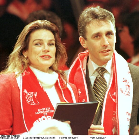 La princesse Stéphanie de Monaco et Daniel Ducruet en février 1996 à Monaco.