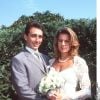 La princesse Stéphanie de Monaco et Daniel Ducruet lors de leur mariage le 3 juillet 1995