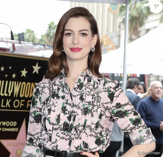 Anne Hathaway - Anne Hathaway reçoit son étoile sur le Walk Of Fame dans le quartier de Hollywood à Los Angeles, le 9 mai 2019