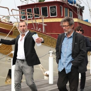 Exclusif - Gilles Lellouche et Nils Tavernier lors du 27e Festival du Film Français au Japon organisé par Unifrance à Yokohama, au Japon, le 20 juin 2019. © Laurent Campus/Bestimage