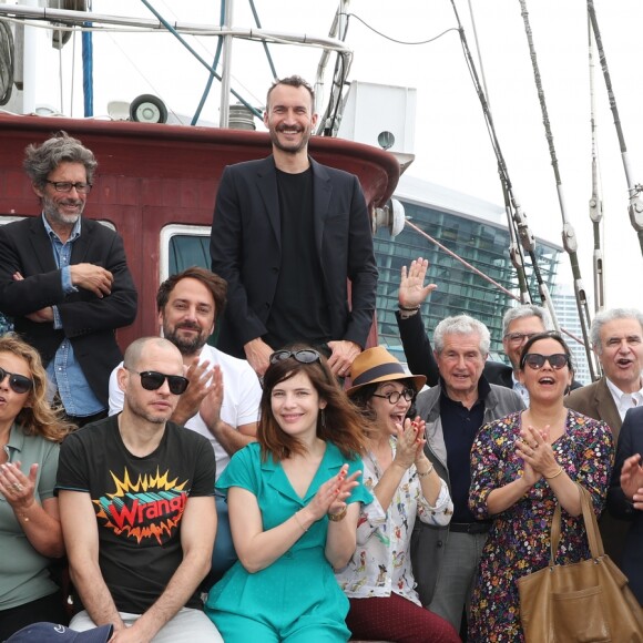 Exclusif - Eléa Gobbé-Mévellec, Mikhaël Hers, Michel Ocelot, Nils Tavernier, Lisa Azuelos, Nadav Lapid, Louis-Julien Petit, François Civil, Thaïs Alessandrin, Judith Davis, Sébastien Marnier, Zabou Breitman, Claude Lelouch, Caroline Bonmarchand, Serge Toubiana (président d'Unifrance), Pierre Guyard, Hugo Sélignac, Vincent Lacoste, Gilles Lellouche et Antonin Baudry lors du 27e Festival du Film Français au Japon organisé par Unifrance à Yokohama, au Japon, le 20 juin 2019. © Laurent Campus/Bestimage