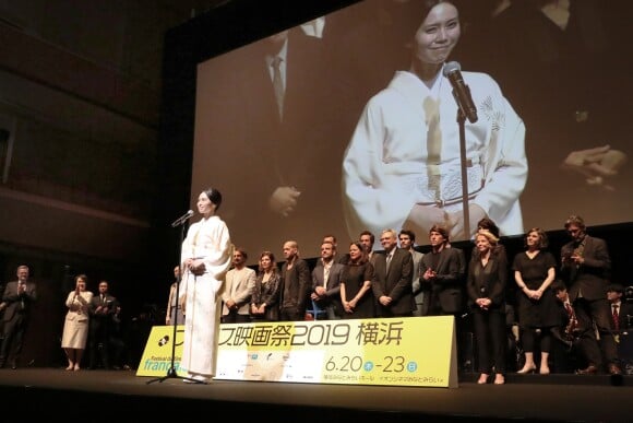 Exclusif - Miki Nakatani, invités et organisateurs du 27e Festival du Film Français au Japon organisé par Unifrance à Yokohama, au Japon, le 20 juin 2019. © Laurent Campus/Bestimage