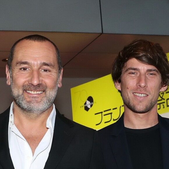 Exclusif - Gilles Lellouche et Hugo Sélignac lors du 27e Festival du Film Français au Japon organisé par Unifrance à Yokohama, au Japon, le 20 juin 2019. © Laurent Campus/Bestimage