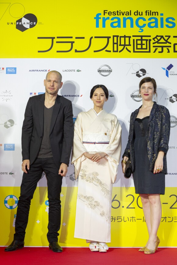 Nadav Lapid, Miki Nakatani et Judith Davis lors du 27e Festival du Film Français au Japon organisé par Unifrance à Yokohama, au Japon, le 20 juin 2019. © Rodrigo Reyes Marin/Zuma Press/Bestimage