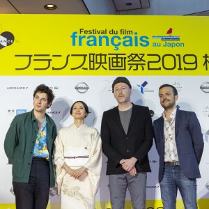 Vincent Lacoste, Mikhaël Hers et Mikhael Hers lors du 27e Festival du Film Français au Japon organisé par Unifrance à Yokohama, au Japon, le 20 juin 2019. © Rodrigo Reyes Marin/Zuma Press/Bestimage