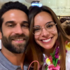 Marine Lorphelin et son chéri Christophe le 22 juin 2019 à Tahiti.