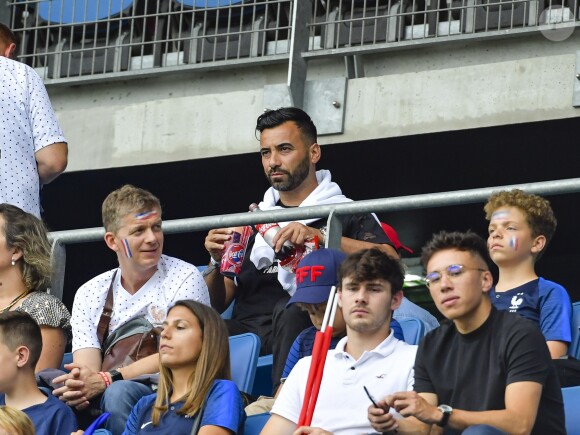 Karim, le compagnon d'Amandine Henry dans les tribunes lors de la 8ème de finale de la Coupe du Monde Féminine de football opposant la France au Brésil au stade Océane au Havre, France, le 23 juin 2019. la France a gagné 2-1a.P. © Pierre Perusseau/Bestimage