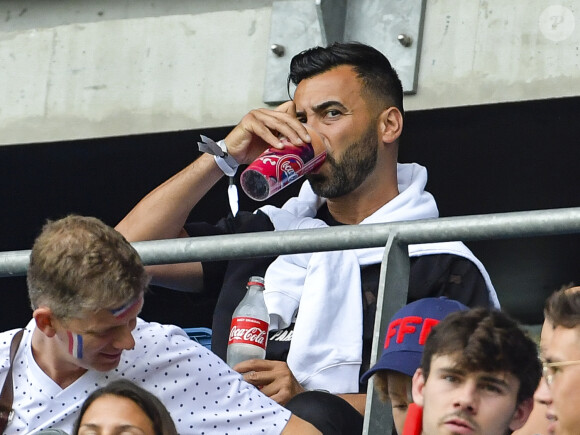 Karim, le compagnon d'Amandine Henry dans les tribunes lors de la 8ème de finale de la Coupe du Monde Féminine de football opposant la France au Brésil au stade Océane au Havre, France, le 23 juin 2019. la France a gagné 2-1a.P. © Pierre Perusseau/Bestimage