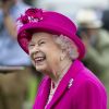 La reine Elisabeth II d'Angleterre lors du tournoi de polo "Windsor Cup" à Windsor, le 23 juin 2019.