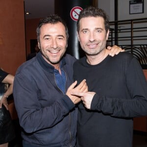 Exclusif - Bernard Montiel et Richard Orlinski - Backstage du spectacle de Richard Orlinski "Tête de Kong !" à l'Olympia à Paris le 17 juin 2019. © Cyril Moreau-Tiziano Da Silva/Bestimage