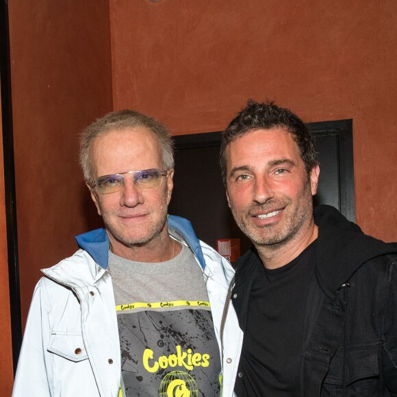 Exclusif - Christophe Lambert et Richard Orlinski - People en backstage du spectacle de Richard Orlinski "Tête de Kong !" à l'Olympia à Paris le 17 juin 2019. © Cyril Moreau-Tiziano Da Silva/Bestimage