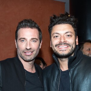 Exclusif - Richard Orlinski et Kev Adams - People en backstage du spectacle de Richard Orlinski "Tête de Kong !" à l'Olympia à Paris le 17 juin 2019. © Cyril Moreau-Tiziano Da Silva/Bestimage