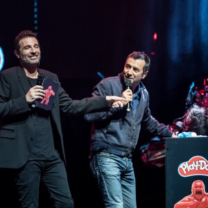 Exclusif - Richard Orlinski et Bernard Montiel - Spectacle de Richard Orlinski "Tête de Kong !" à l'Olympia à Paris le 17 juin 2019. © Cyril Moreau-Tiziano Da Silva/Bestimage