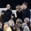 Brigitte Macron, Laeticia Hallyday et ses filles Joy et Jade, Laura Smet, David Hallyday - Arrivées des personnalités en l'église de La Madeleine pour les obsèques de Johnny Hallyday à Paris le 8 decembre 2017. © Veeren/Bestimage