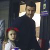 David Beckham avec sa fille Harper dans les tribunes lors du quart de finale de la Coupe du Monde Féminine de football opposant l'Angleterre à la Norvège au stade Océane au Havre, France, le 27 juin 2019. L'Angleterre a gagné 3-0. © Gwendoline Le Goff/Panoramic/Bestimage