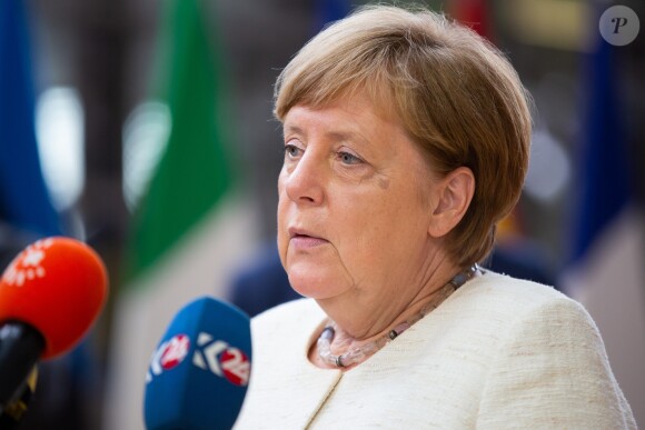 La chancelière allemande Angela Merkel arrive au Sommet européen à Bruxelles. Belgique, Bruxelles, 20 juin 2019.
