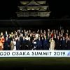 Photo de famille lors de la photo de famille des chefs de délégation et de leurs conjoints lors du sommet du G20 à Osaka le 28 juin 2019 © Dominique Jacovides / Bestimage